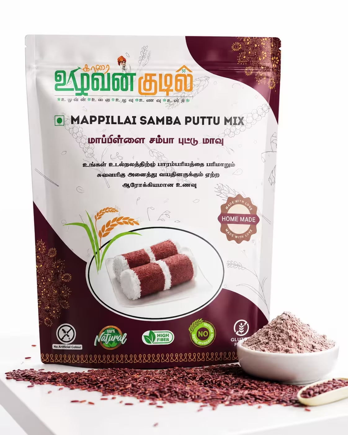 Karai Uzhavan Kudil Mappillai Samba Puttu Mix - 1kg