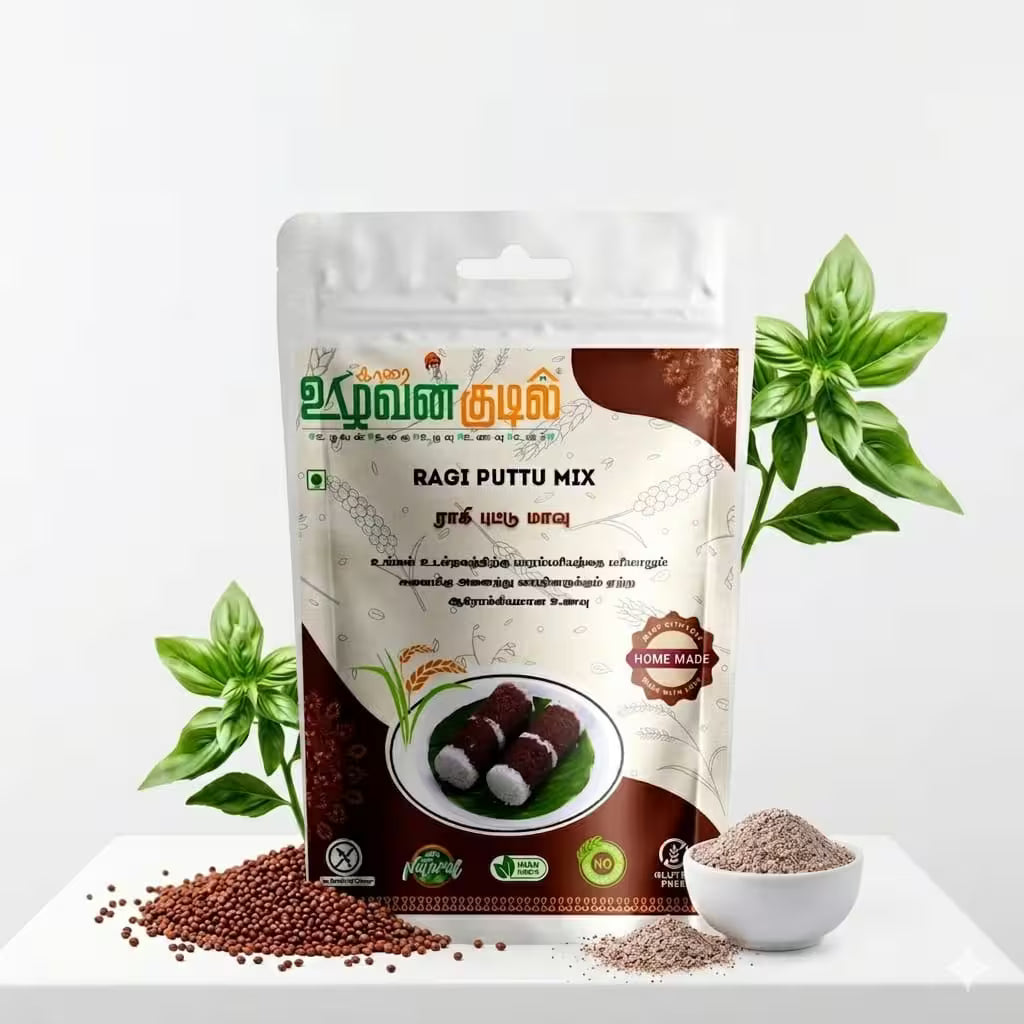 Karai Uzhavan Kudil Ragi Puttu Mix - 1kg