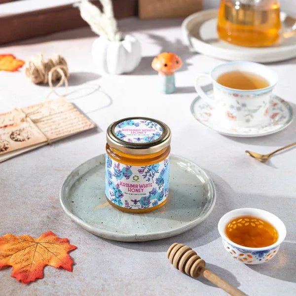 Neo Sanjivani Kashmir White Honey / Himalayan Raw Honey / Kashmir Honey - 250g - Orgoshops