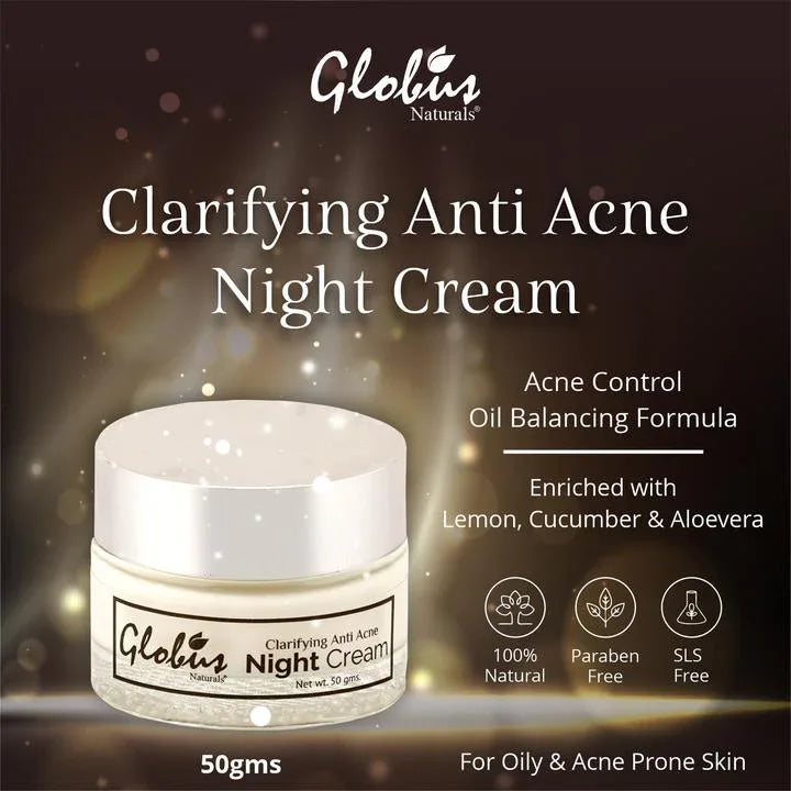 Clarifying Anti Acne Night Cream 50gms - Orgoshops