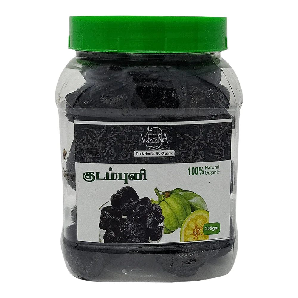 Veena Malabar Tamarind ( Kudampuli ) - 200gm ( Pack of 2 ) - Orgoshops