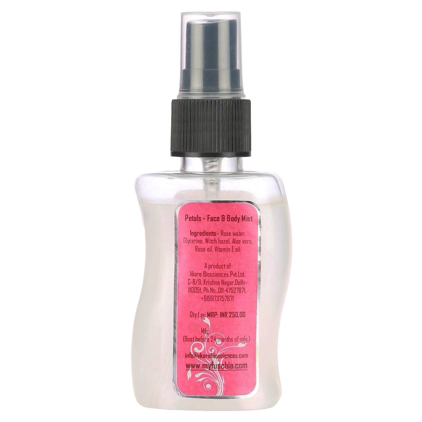 Fuschia Petals Rose Face & Body Mist - 50ml