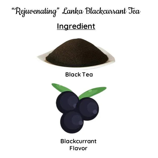 Rejuvenating Lanka Blackcurrant Tea | Natural Teas | Cold & Hot Brew | Makes 25 Cups - Orgoshops