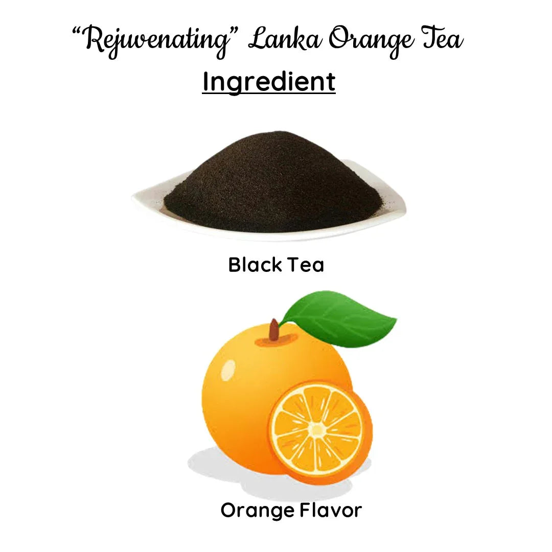 Rejuvenating Lanka Orange Tea | Natural Teas | Cold & Hot Brew | (50 gm) Makes 25 Cups - Orgoshops