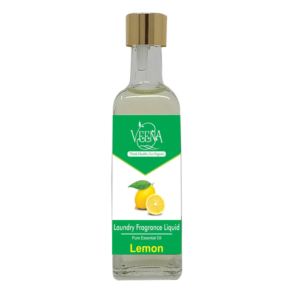 Veena Laundry Fragrance Pure Essential Liquid ( Lemon ) - 60ml - Orgoshops