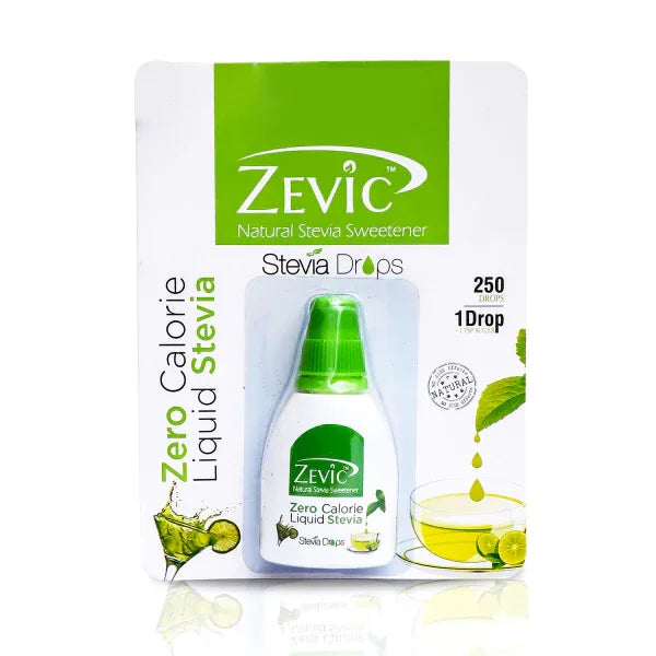 Zevic Stevia Zero Calorie Liquid 250 Drops - Orgoshops