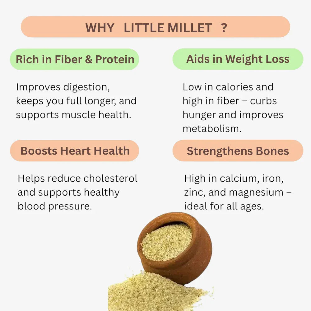 Thaiman Organic Samai / Millet / Little Millet - 2 kg - Orgoshops