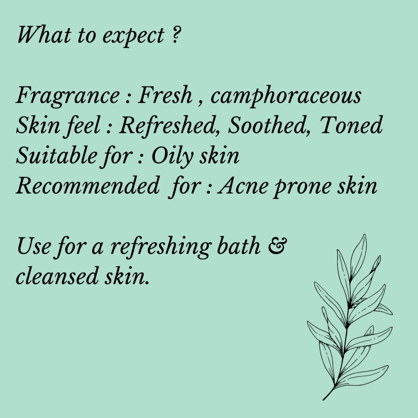 ஃபுஷியா - தேயிலை மர எண்ணெய் இயற்கை கையால் செய்யப்பட்ட மூலிகை சோப் - 100 கிராம்