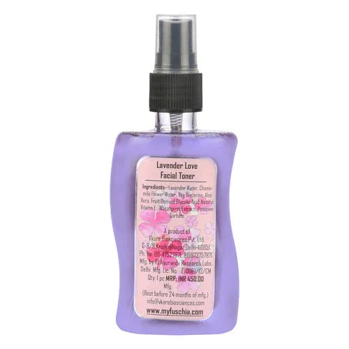 Fuschia Hydrating Facial Toner - Lavender - 100ml - Orgoshops