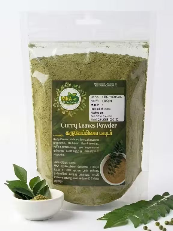 MKA Herbal Curry Leaves Powder - 50 g (Pack of 3)