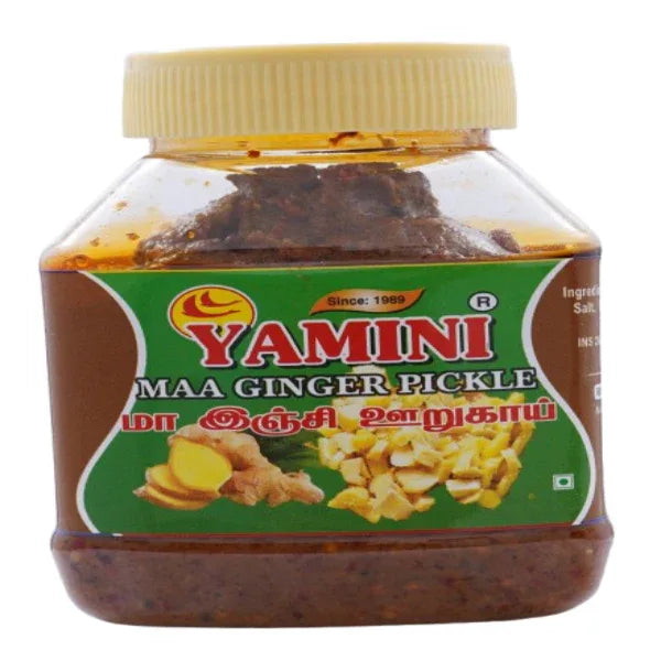 Yamini Foods Ginger Pickle / Maa Ginger Pickle / Orugai - 500 g (Pack of 2) - Orgoshops