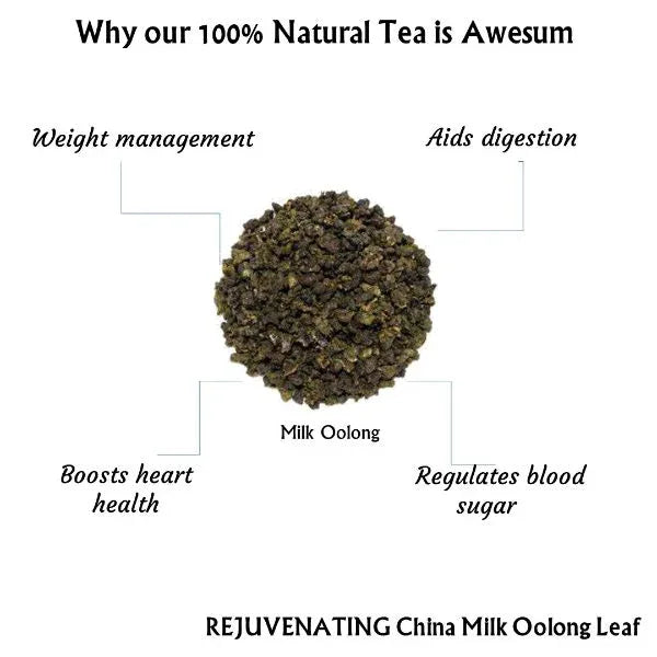 Rejuvenating China Milk Oolong Leaf | Natural Teas | Cold & Hot Brew | Makes 25 Cups - Orgoshops