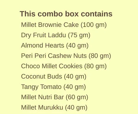 Millet Snacks combo box