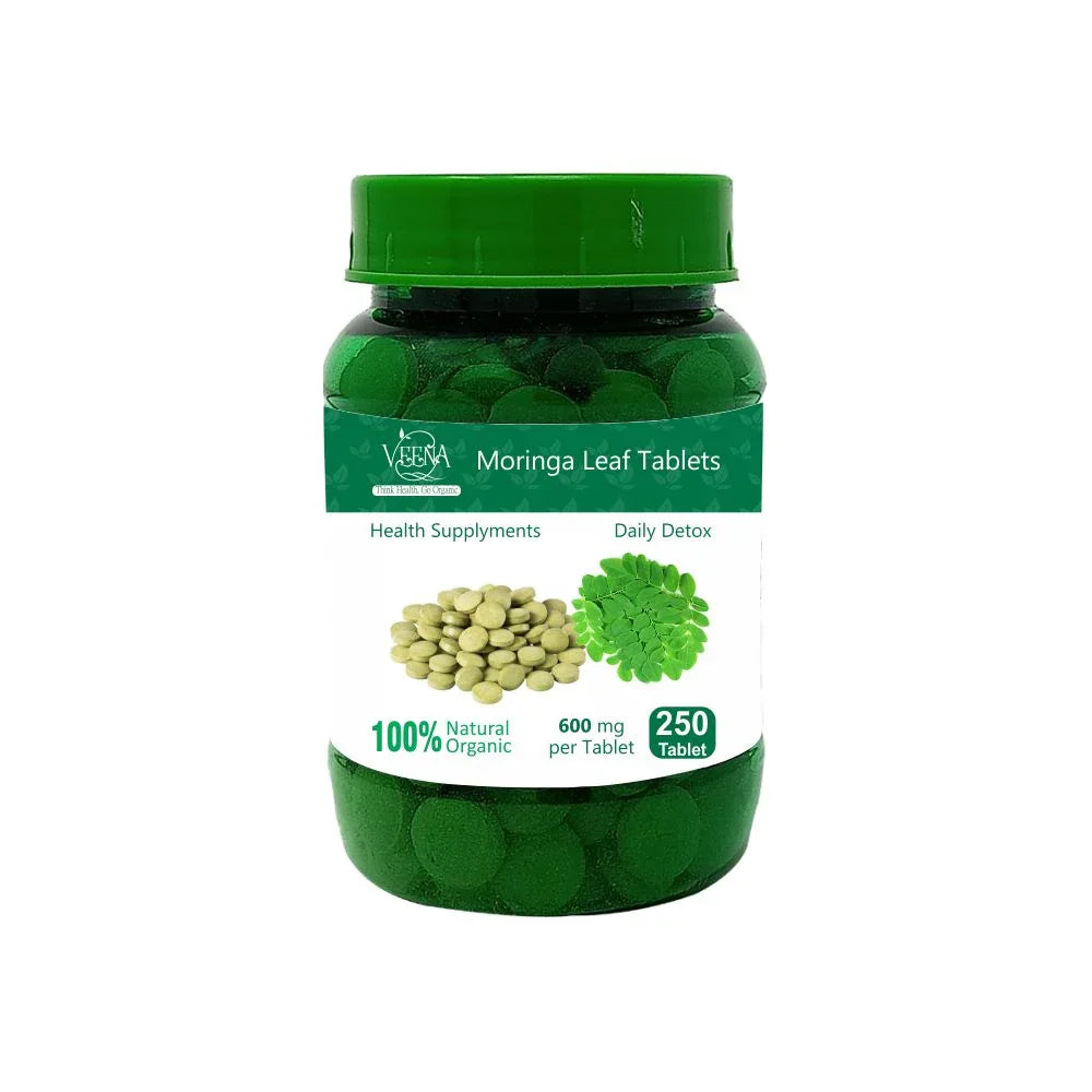 Veena Moringa Leaf Tablet - 250Tablets - Orgoshops