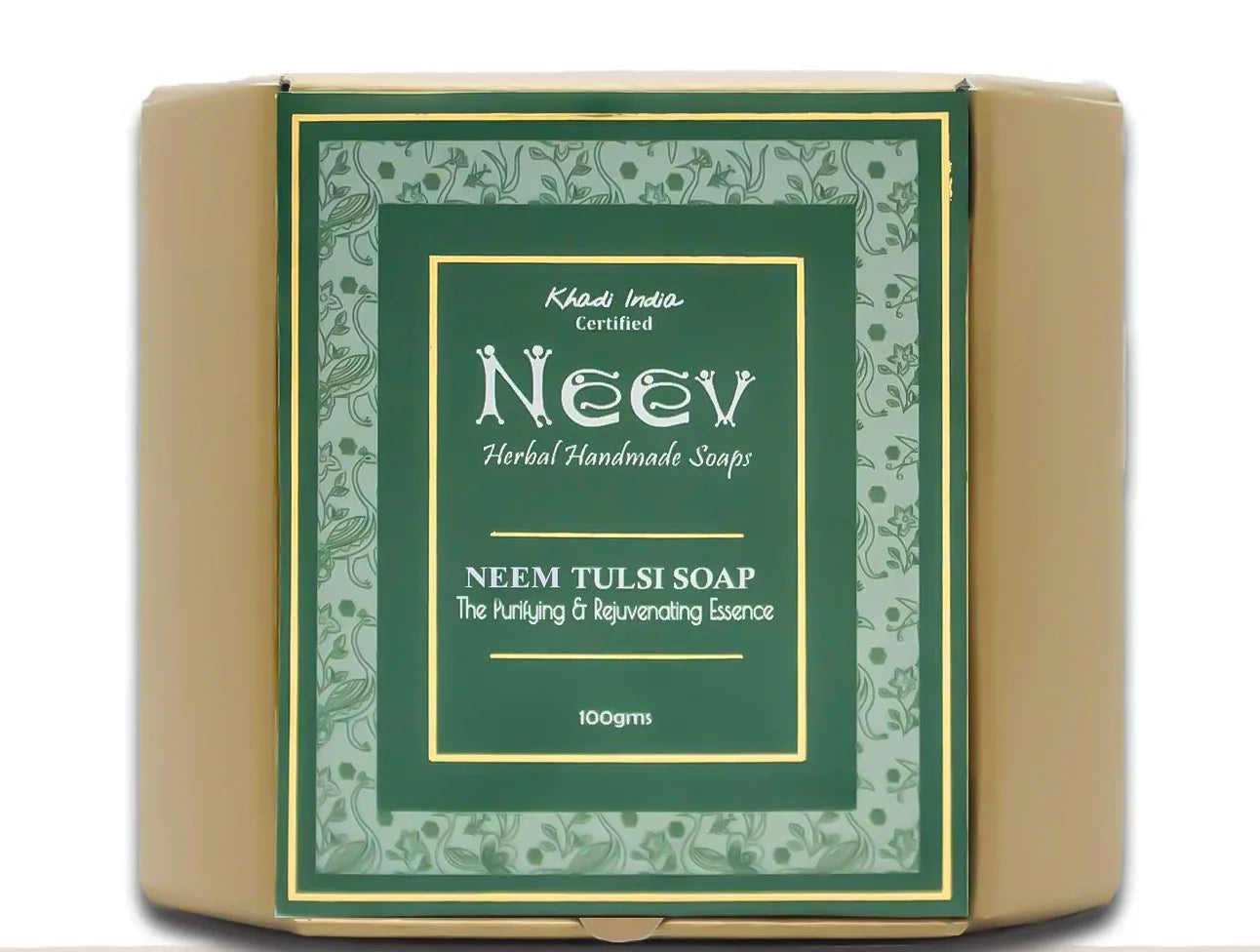 Neem Tulsi Handmade Soap - 100g ( Set Of 3 ) - Orgoshops