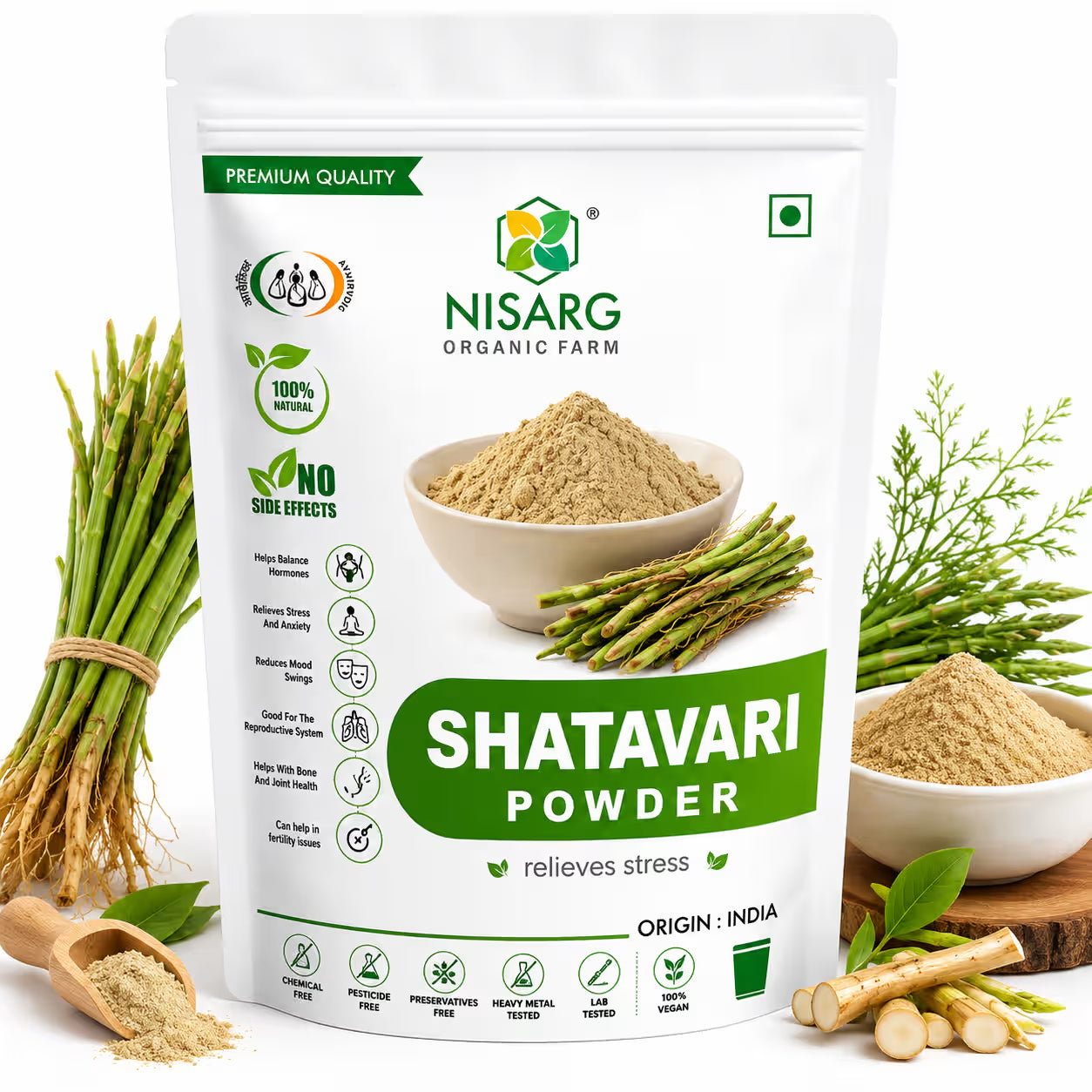 NIsarg Organic Shatavari Root Powder