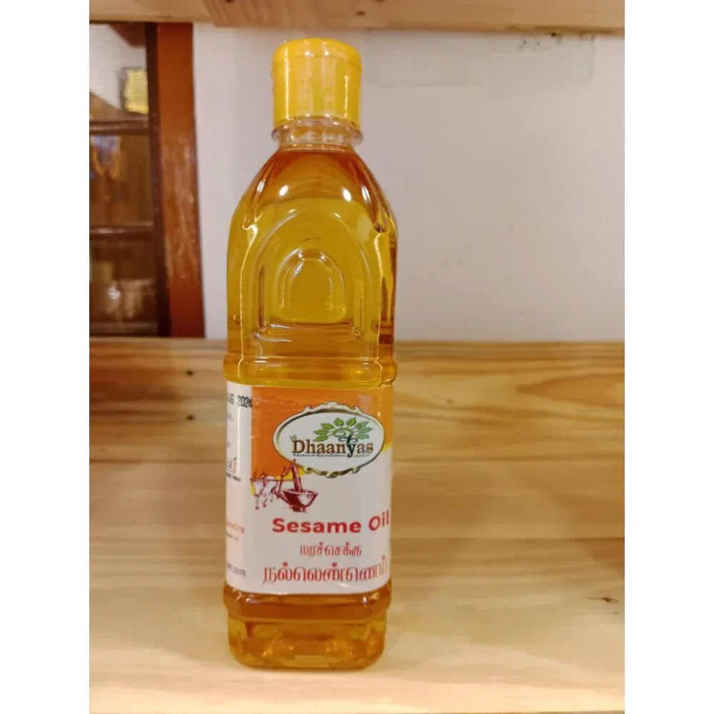 Dhaanyas Gingelly Oil - 500 ml - Orgoshops
