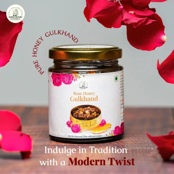 Narchuvai : Rose Honey Gulkand / Gulkand - 200 g - Orgoshops