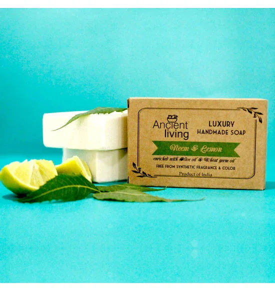 Neem & Lemon Luxury Handmade Soap -100gm(pack of 3) - Orgoshops