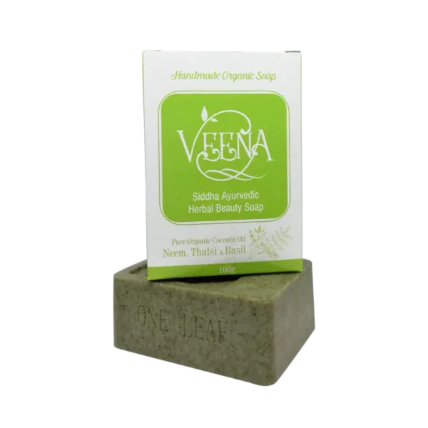 Veena Neem & Thulsi Natural Essential Oil Soap - 100 g ( Pack of 3 ) - Orgoshops