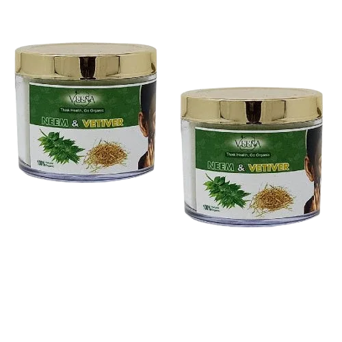 Veena Neem and Vetvier Face Pack - 40g ( Pack of 2 ) - Orgoshops