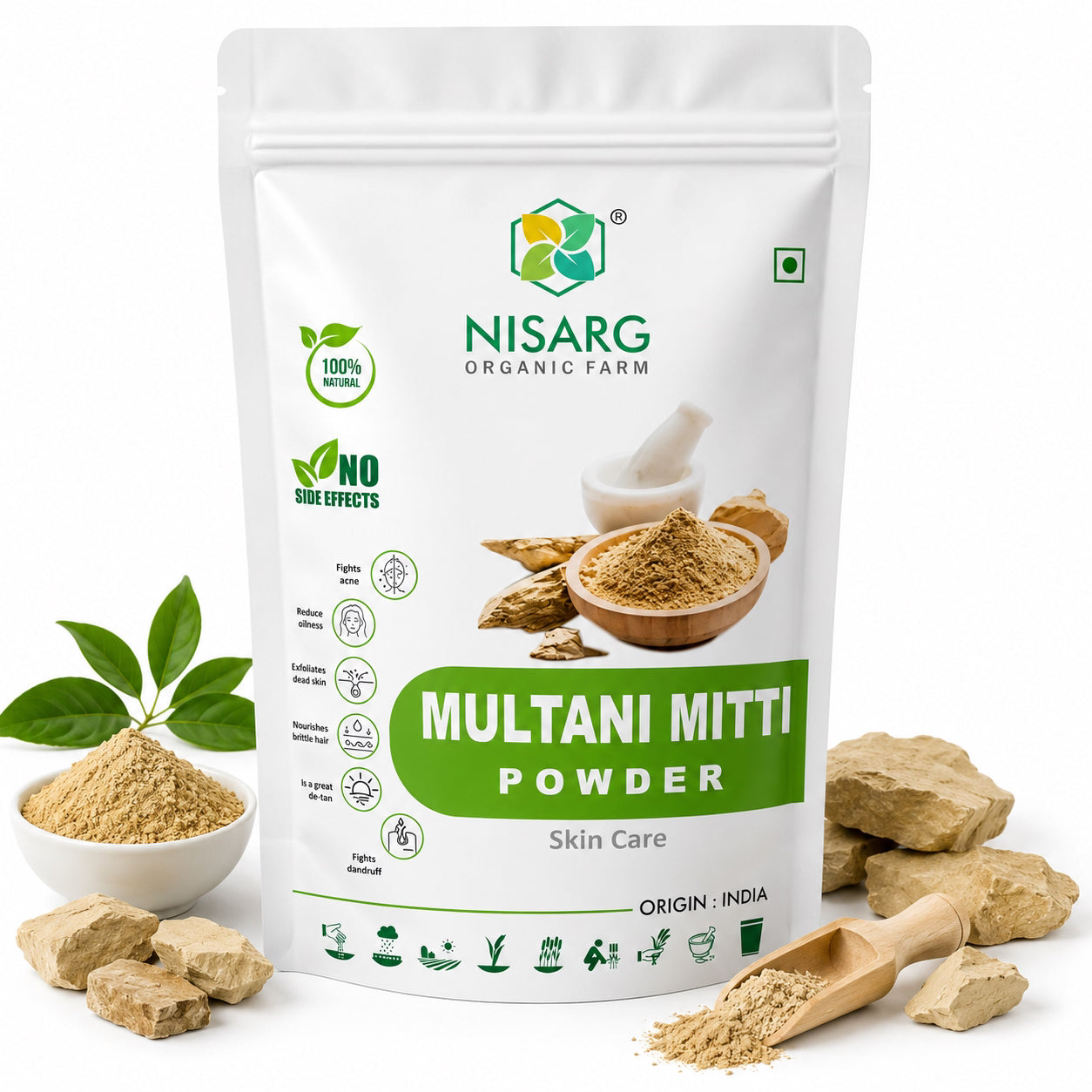 Nisarg Organic Farm Multani Mitti Powder