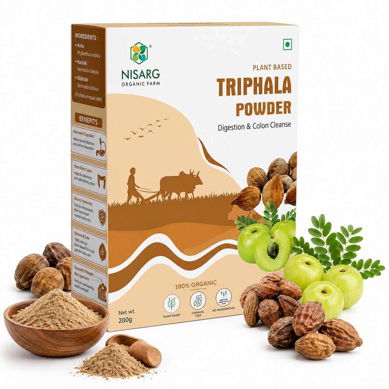 Nisarg Organic Farm Triphala Powder