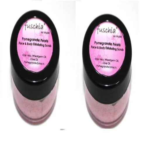 Fuschia - Pomegranate Pearls - Face & Body Exfoliating Scrub -15g(PACK OF 2) - Orgoshops