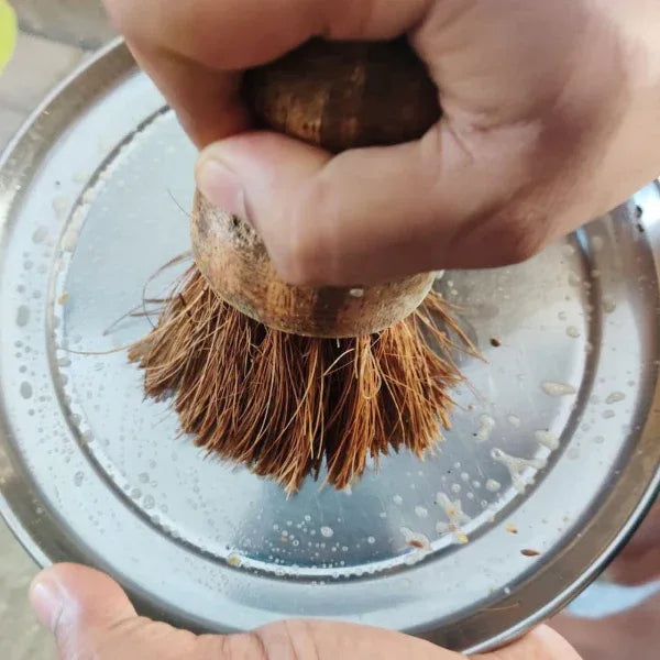 Onearth Pan Cleaning Coir Brush - Orgoshops