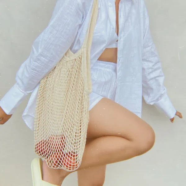 Onearth Cotton Mesh Shopping Bag – Shoulder (Pack of 1) - Orgoshops