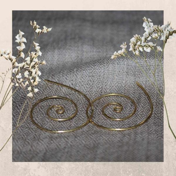 Onearth Solar – Gold Plated Brass Metal Earrings-10g - Orgoshops