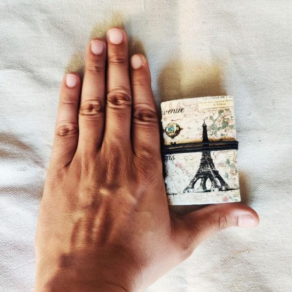Onearth Eiffel Tower Mini Recycled Paper Journal –Pack of 2 - Orgoshops