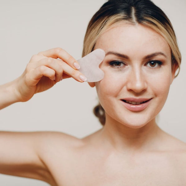 Onearth Rose Quartz Roller+ Gua Sha