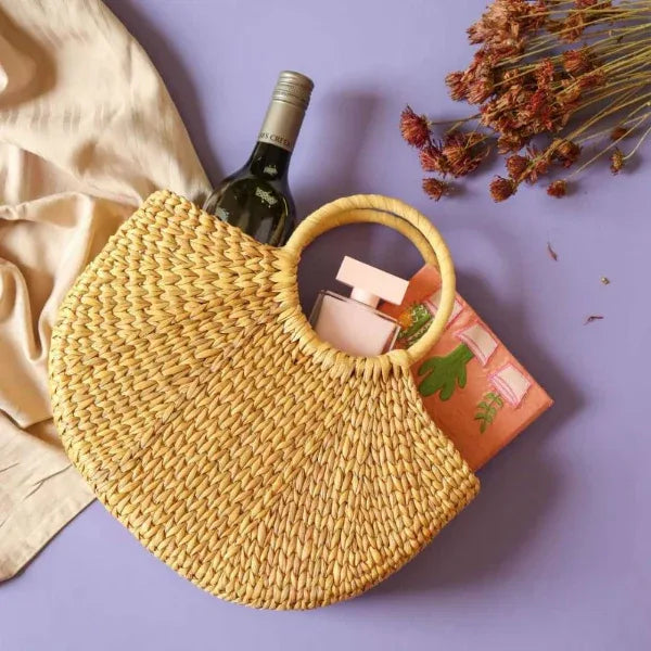 Onearth Hand Bag - Water Reed (Kauna Grass) – Small - Orgoshops