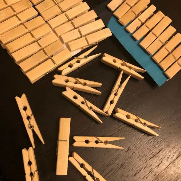Onearth Cloth Pegs (Bamboo) - Pack of 20 - Orgoshops