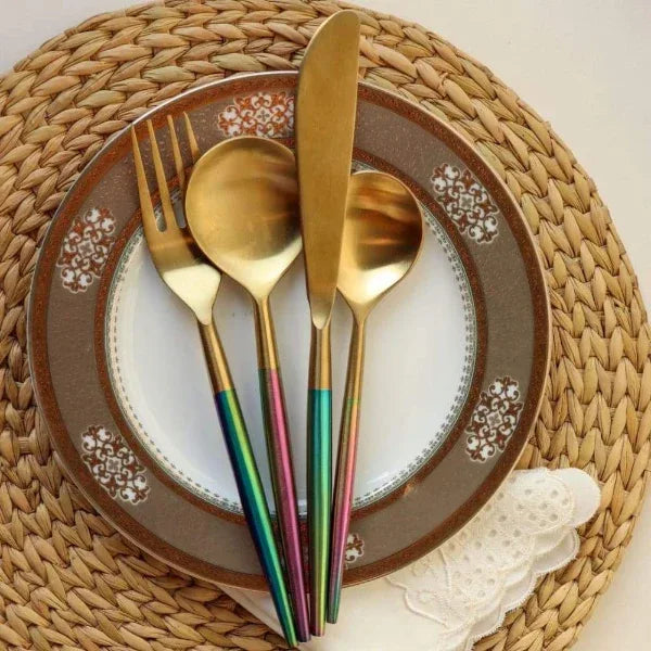 Onearth Rainbow Steel Cutlery Set – Handle - Orgoshops