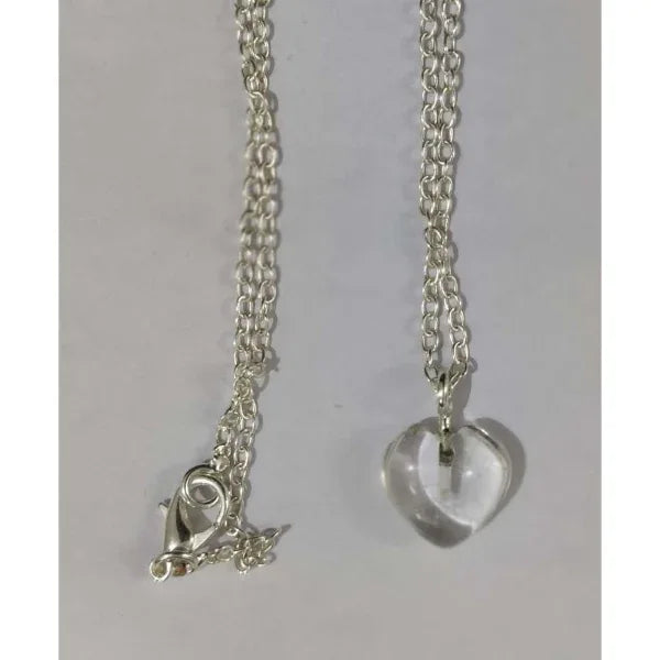 Onearth Clear Quartz Stone Pendant with Silver Chain - Orgoshops
