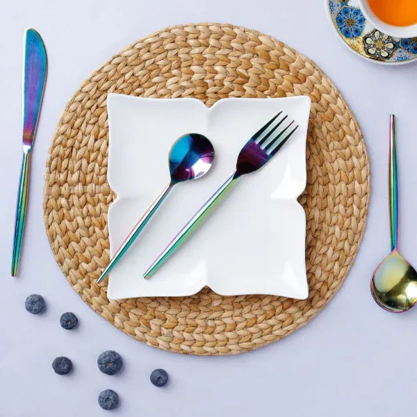 Onearth Rainbow Steel Cutlery Set – Full - Orgoshops