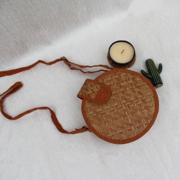 OnEarth Round Shital Pati Sling Bag-400gm - Orgoshops