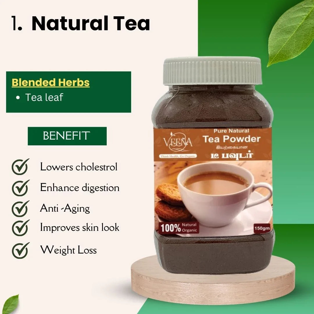 Digestion Tea Collections 03 | Combo of Tea Products box 280gms | Veena - Orgoshops