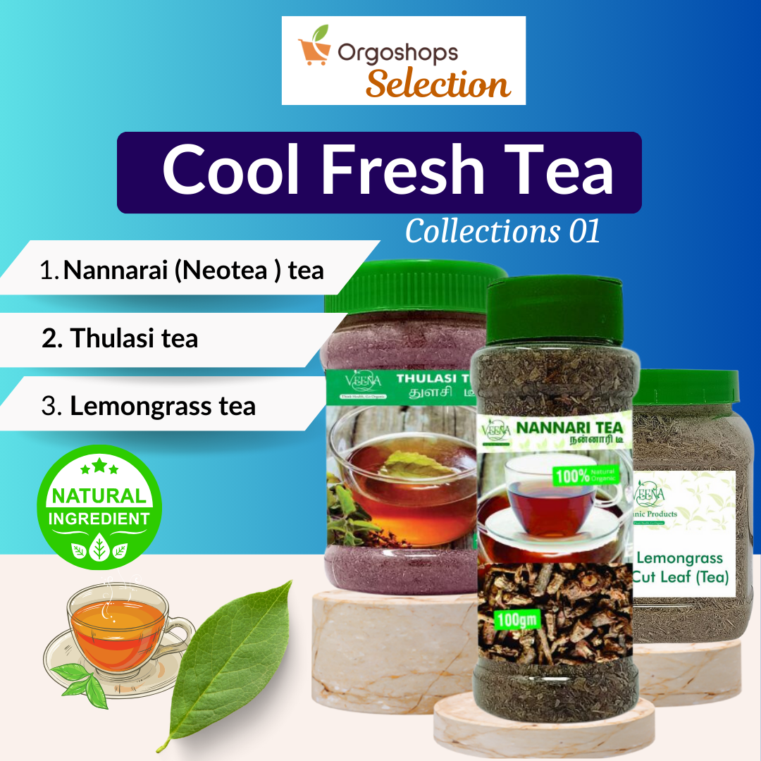 Veena Cool Fresh Tea collections 01 | Combos 3 Products box - 265 gram