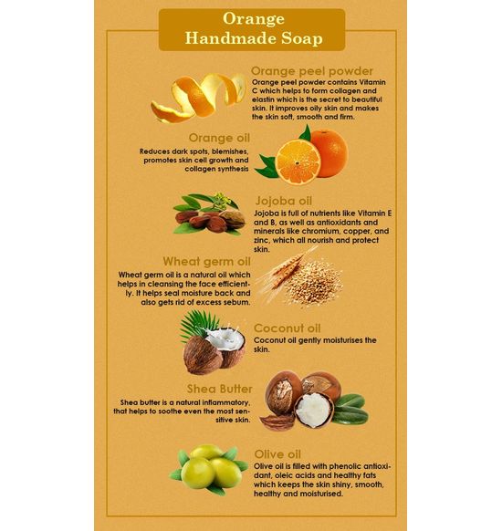 Orange Luxury Handmade Soap -100gm