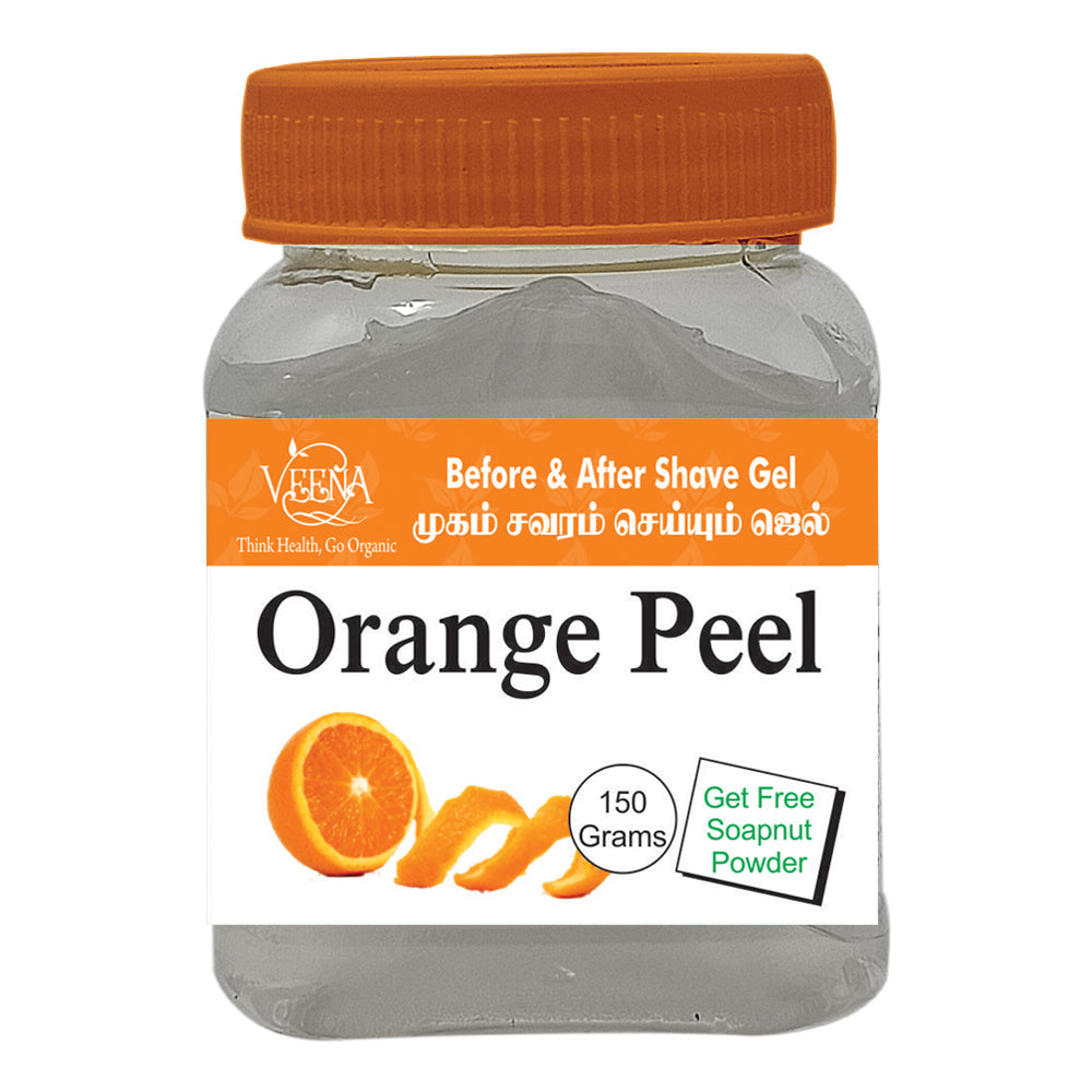 Veena : Products Before and After Shaving Gel ( Orange Peel with Free Soapnut Powder ) - 150g ( Pack Of 2 )