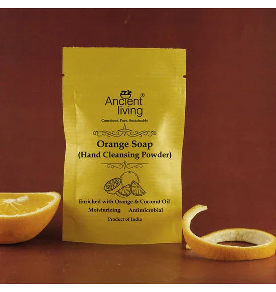 Orange Soap Hand-Cleansing Powder - 20 grams(Pack of 3) - Orgoshops