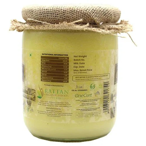 Nutriorg Certified Organic Ghee - 500 ml - Orgoshops