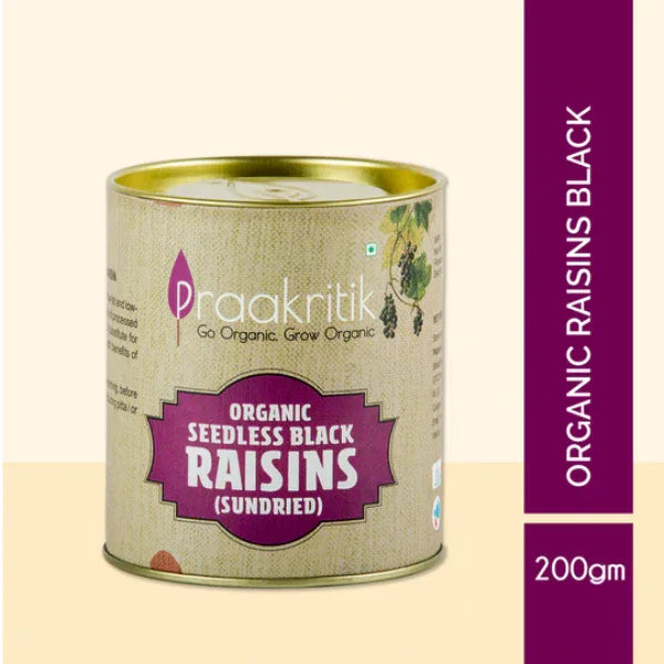 Praakritik Organic Black Raisins-200g - Orgoshops