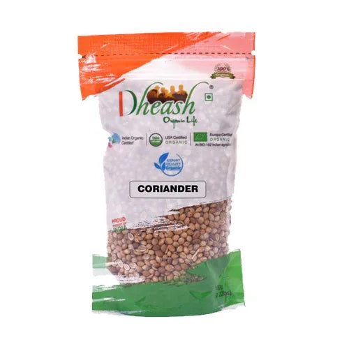 Dheash Organic : Whole Coriander - 200 g - Orgoshops