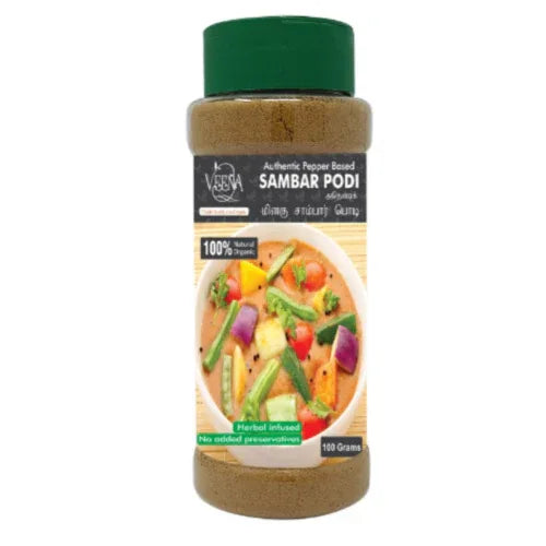 Veena : Products Pepper Sambar Podi - 100 g ( Pack of 3) - Orgoshops