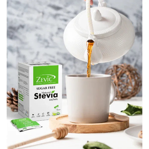 Zevic Stevia Zero calorie Sachets 50 Pcs - Orgoshops
