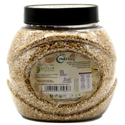 Nutriorg Certified Organic Steelcut Oats - 750g - Orgoshops
